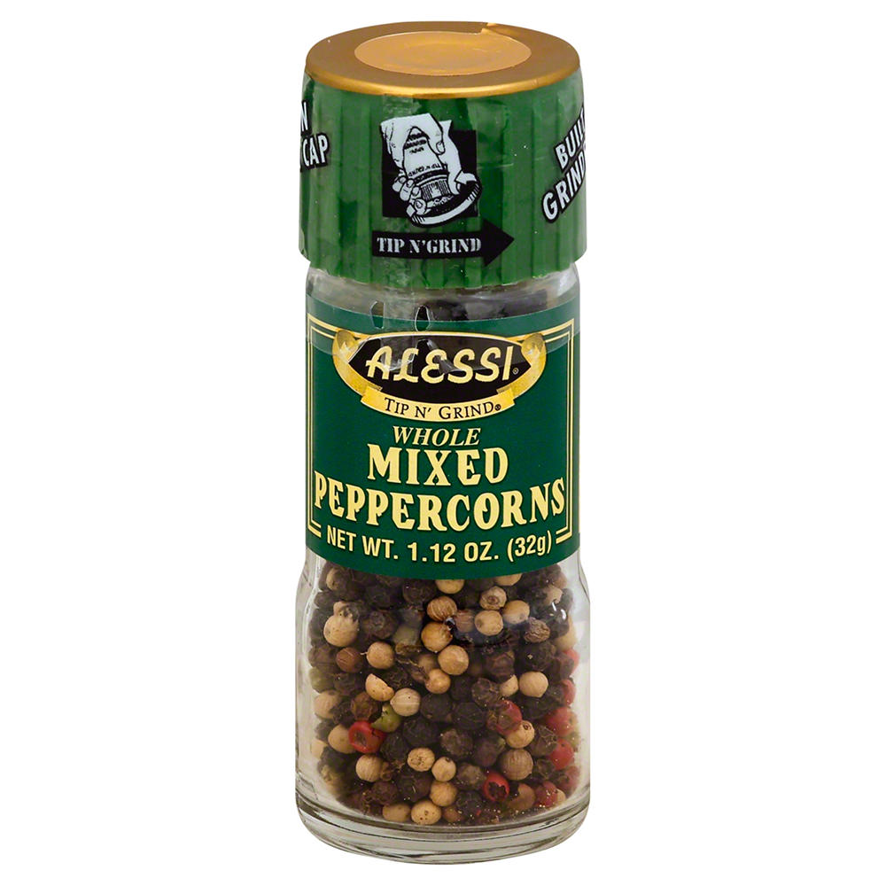 Alessi Tip N' Grind Whole Mixed Peppercorns, 1.12 oz