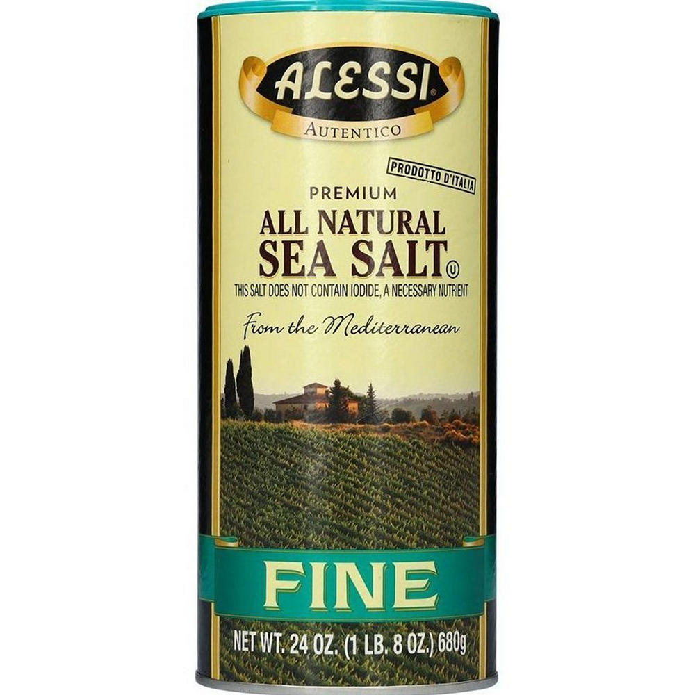 Alessi Fine Sea Salt, 24 oz