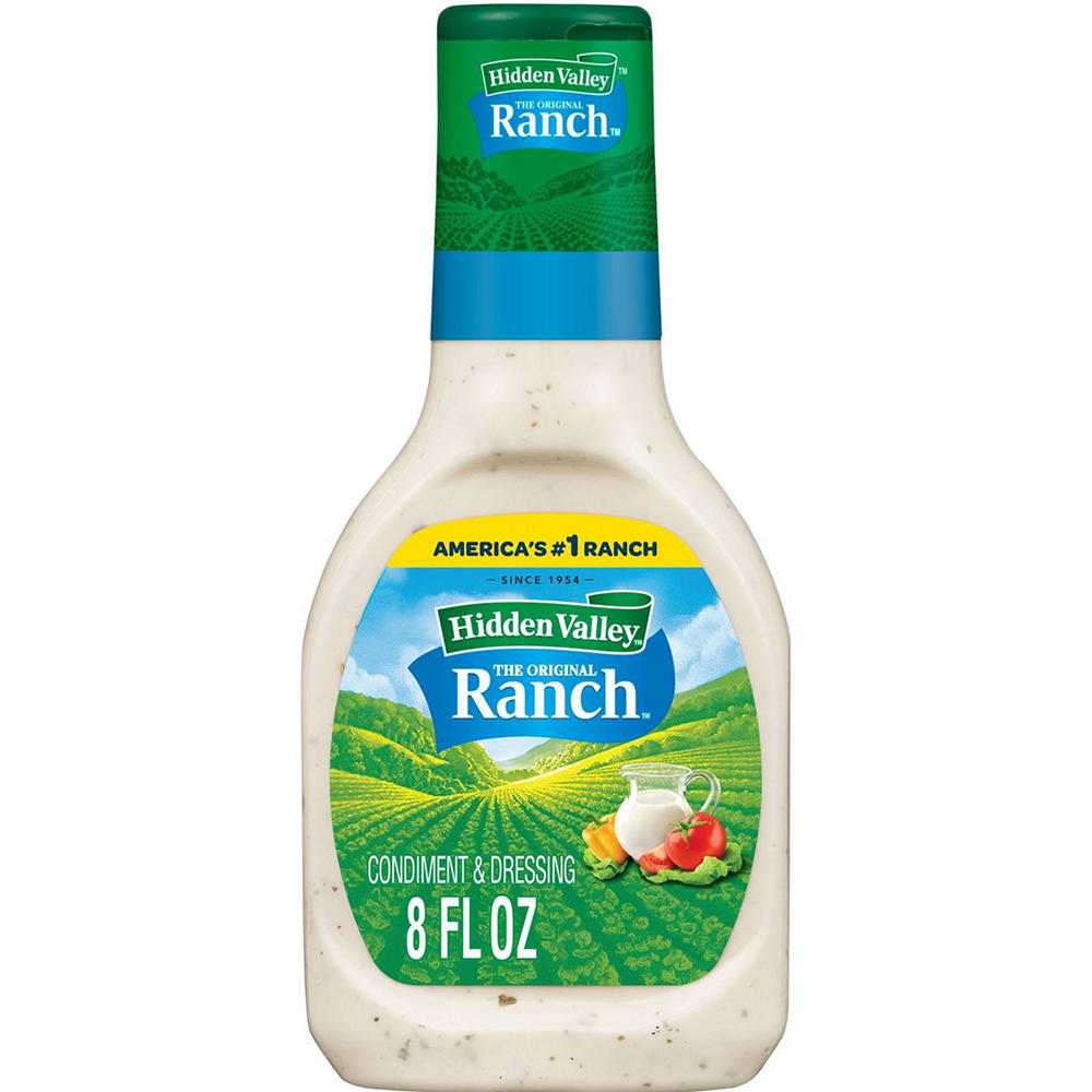 Hidden Valley Original Ranch Salad Dressing and Topping Bottle, 8 oz