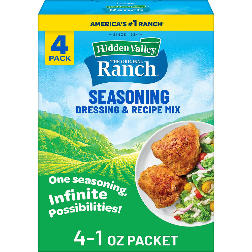 Hidden Valley Original Ranch Salad Dressing and Seasoning Mix Packet, 4 pk