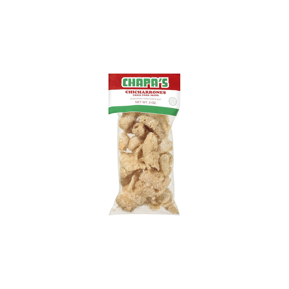 Chapa's Chicharrones Fried Pork Skins, 3 oz