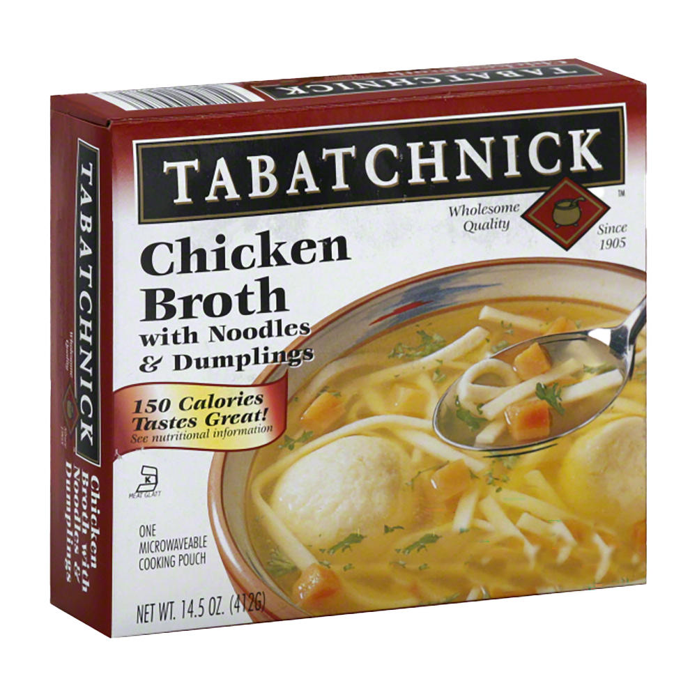 Tabatchnick Kosher Chicken Broth with Noodles & Dumplings, 15 oz