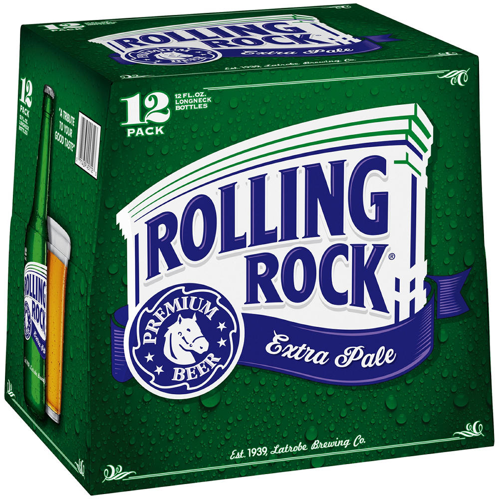 Rolling Rock Premium Extra Pale Beer 12 pk Bottles, 12 oz