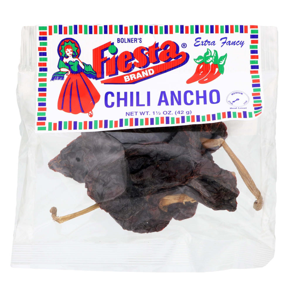Bolner's Fiesta Ancho Chili Pods, 1.5 oz
