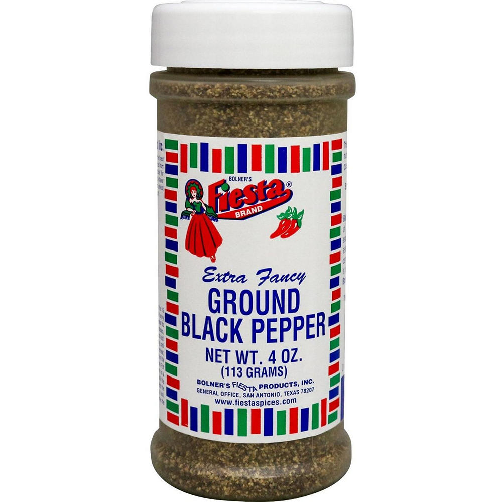 Bolner's Fiesta Ground Black Pepper, 4 oz