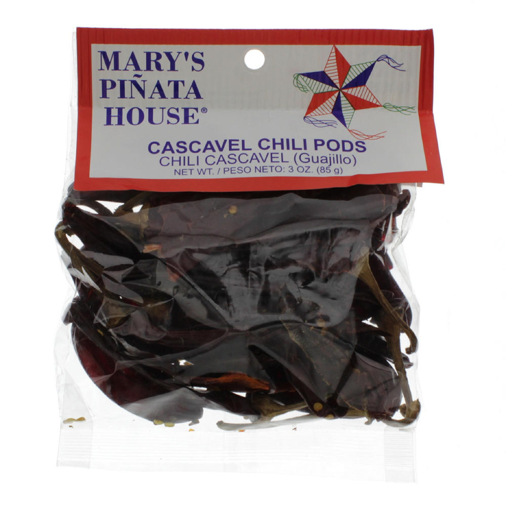 Mary's Pinata House Cascabel Chili Pods, 3 oz