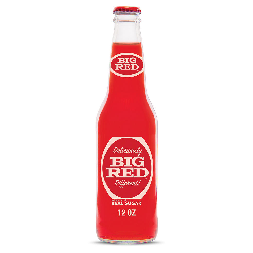 Big Red Soda Glass Bottle, 12 oz