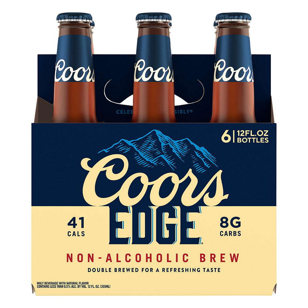 Coors Non Alcoholic Brew 6 pk Bottles, 12 oz