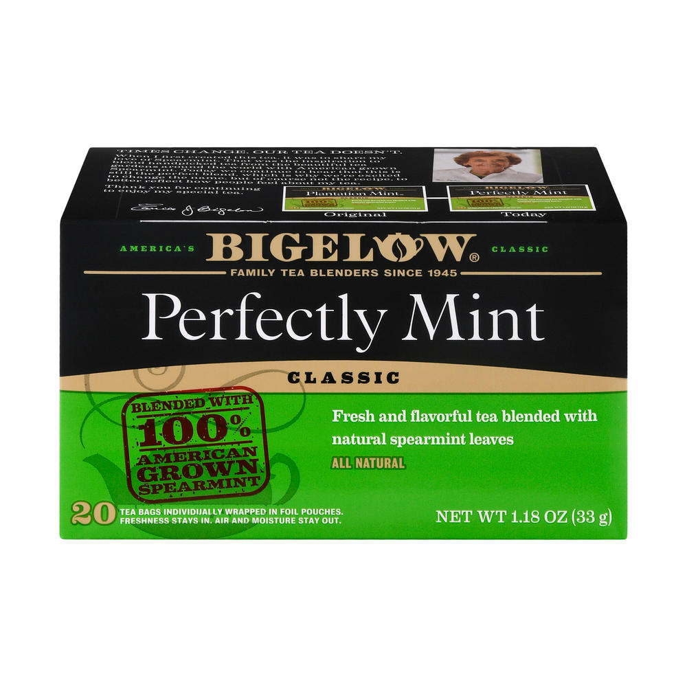 Bigelow Perfectly Mint Black Tea Bags, 20 ct