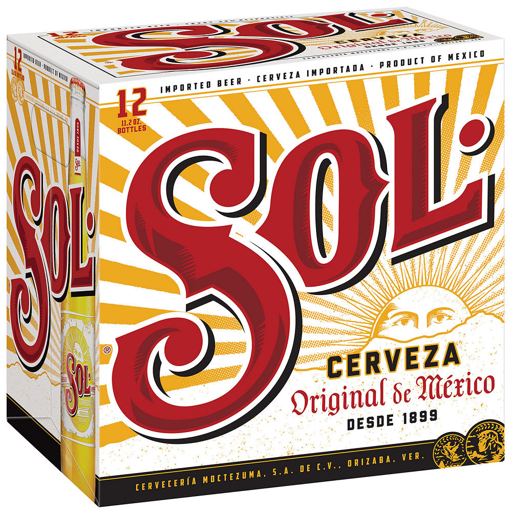 Sol Beer 12 pk Bottles, 11.2 oz