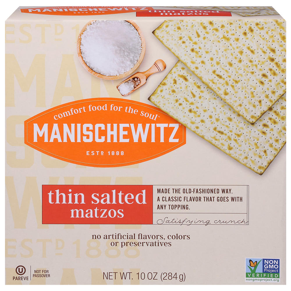 Manischewitz Kosher Salted Thin Matzos, 10 oz