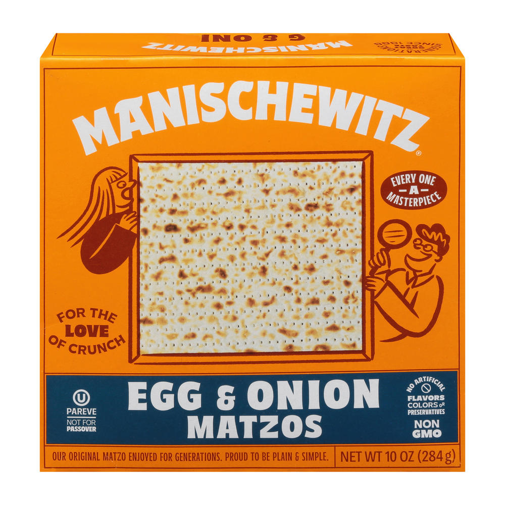Manischewitz Kosher Egg & Onion Matzos, 10 oz