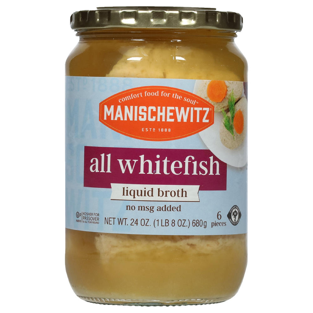 Manischewitz Kosher All Whitefish Liquid Broth, 24 oz