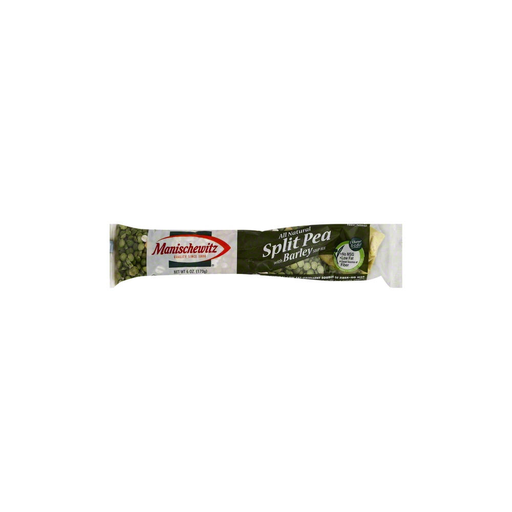 Manischewitz Kosher Split Pea Soup Mix with Barley, 6 oz