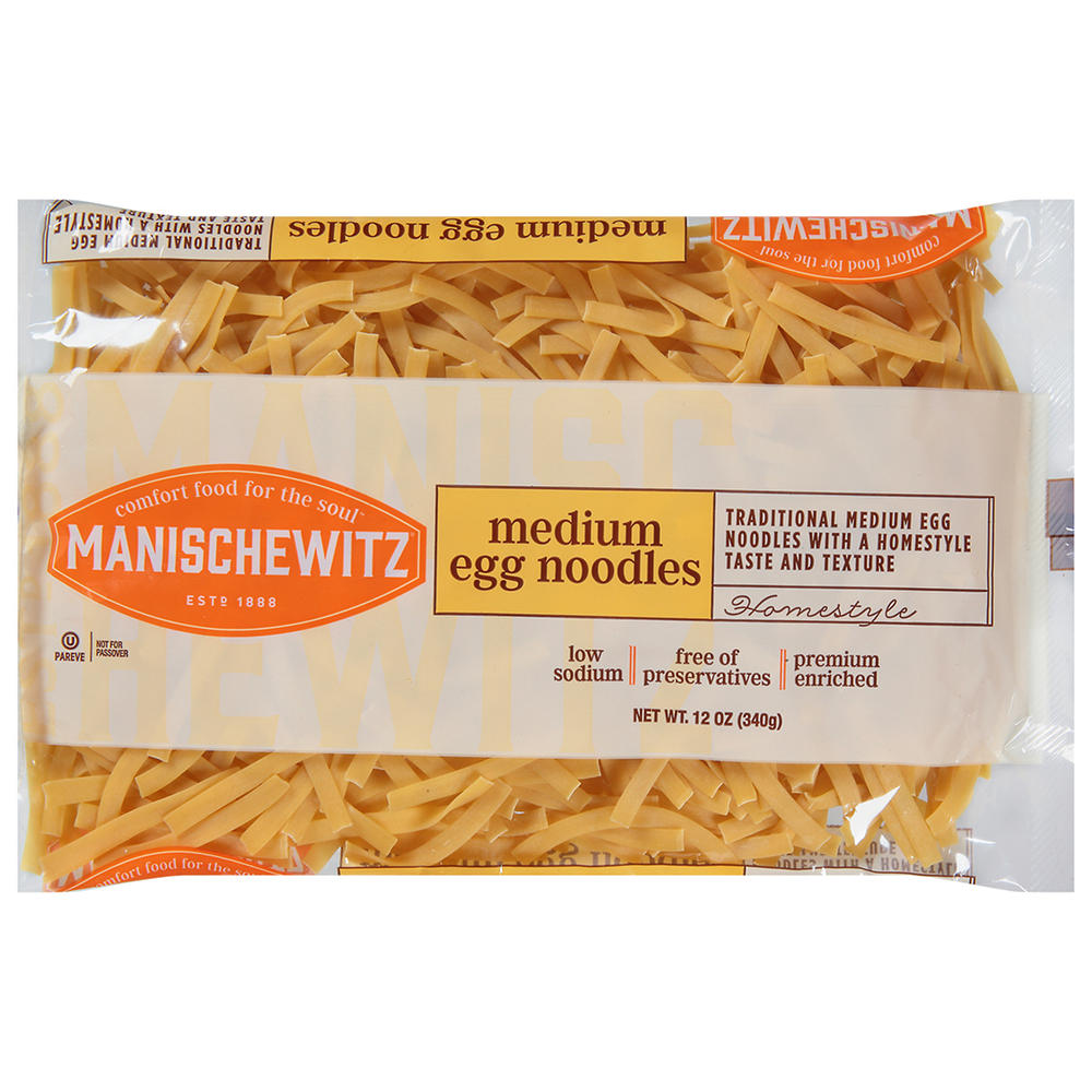 Manischewitz Kosher Medium Egg Noodles, 12 oz