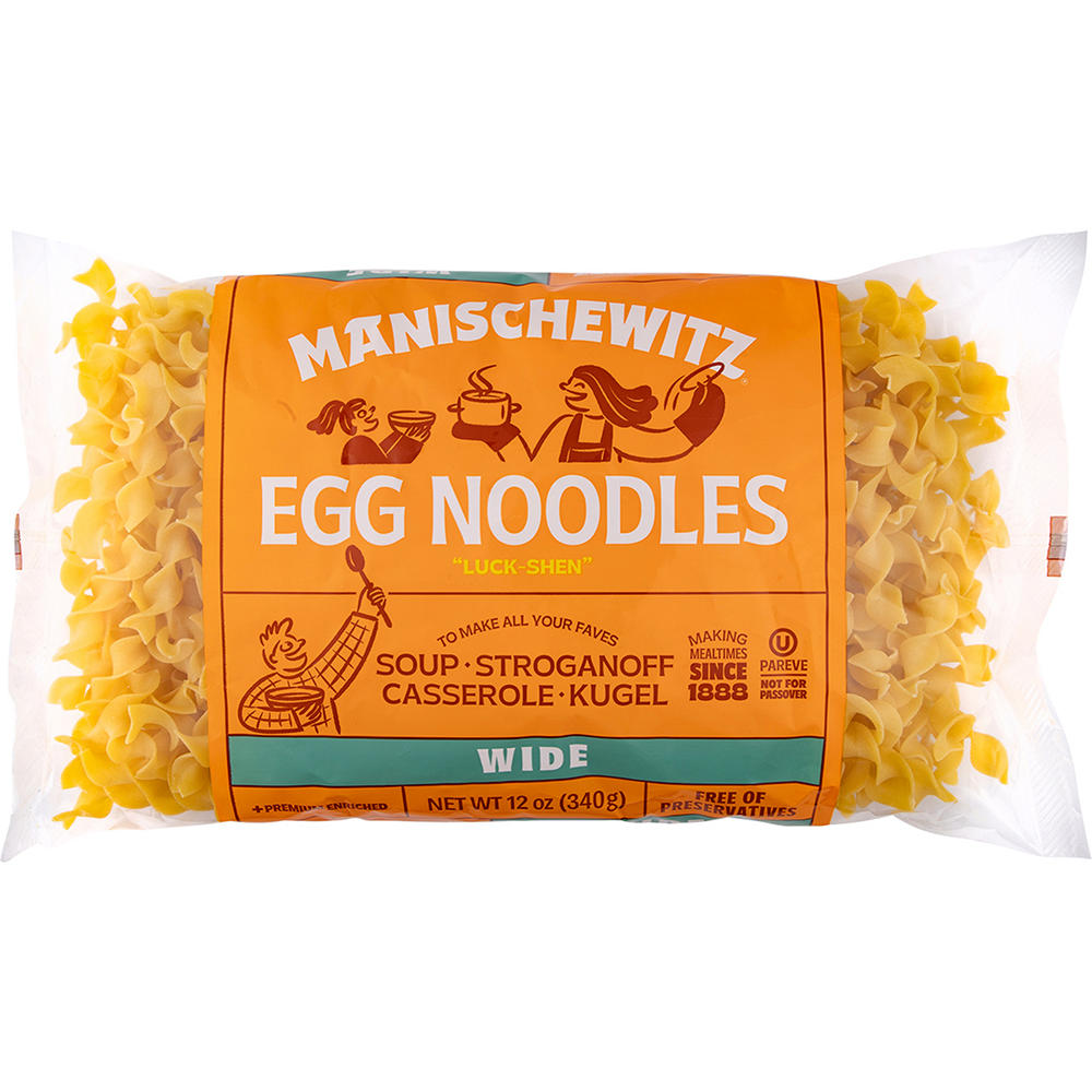 Manischewitz Kosher Wide Egg Noodles, 12 oz