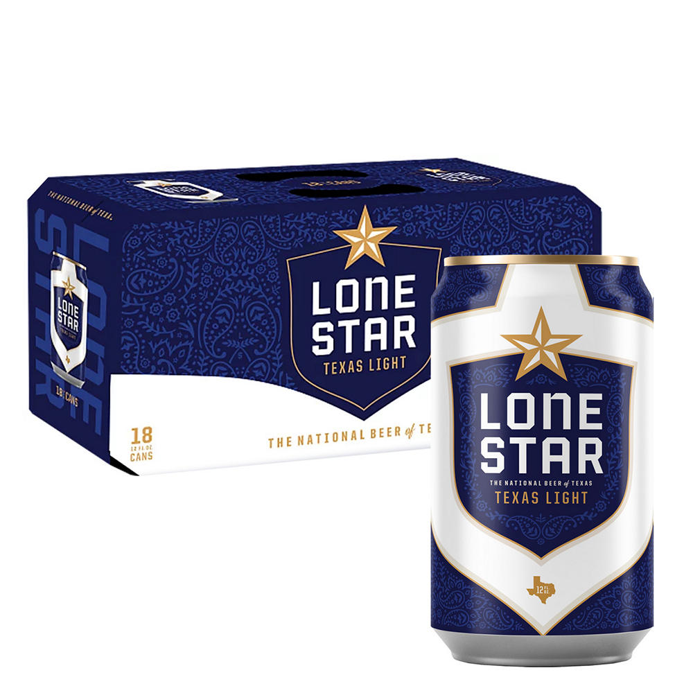 Lone Star Light Beer 18 pk Cans, 12 oz