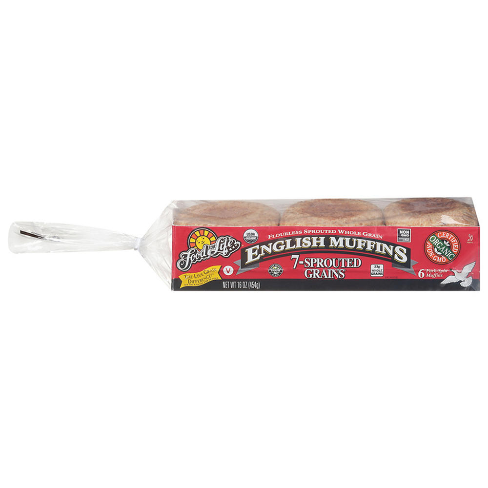 Food For Life 7 Sprouted Grains English Muffins, 6 ct