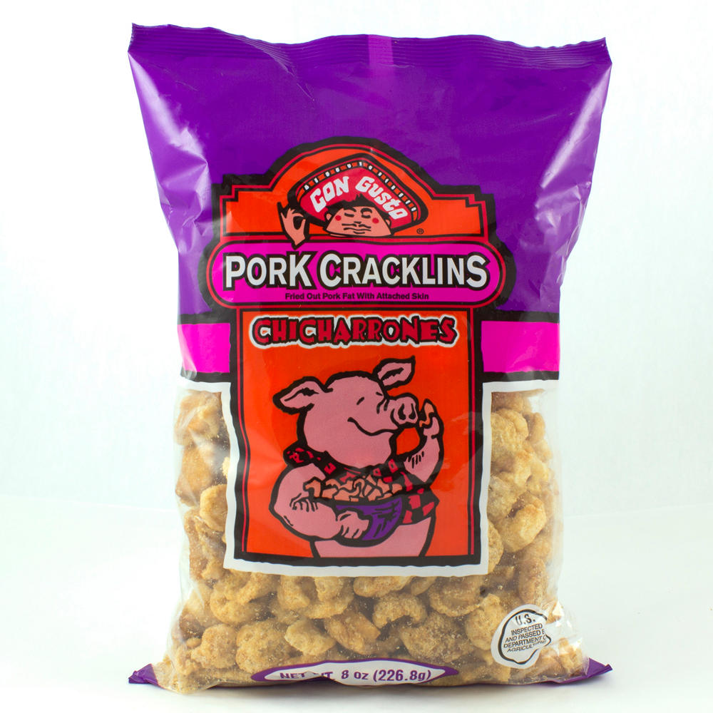 Con Gusto Pork Cracklins , 8 oz