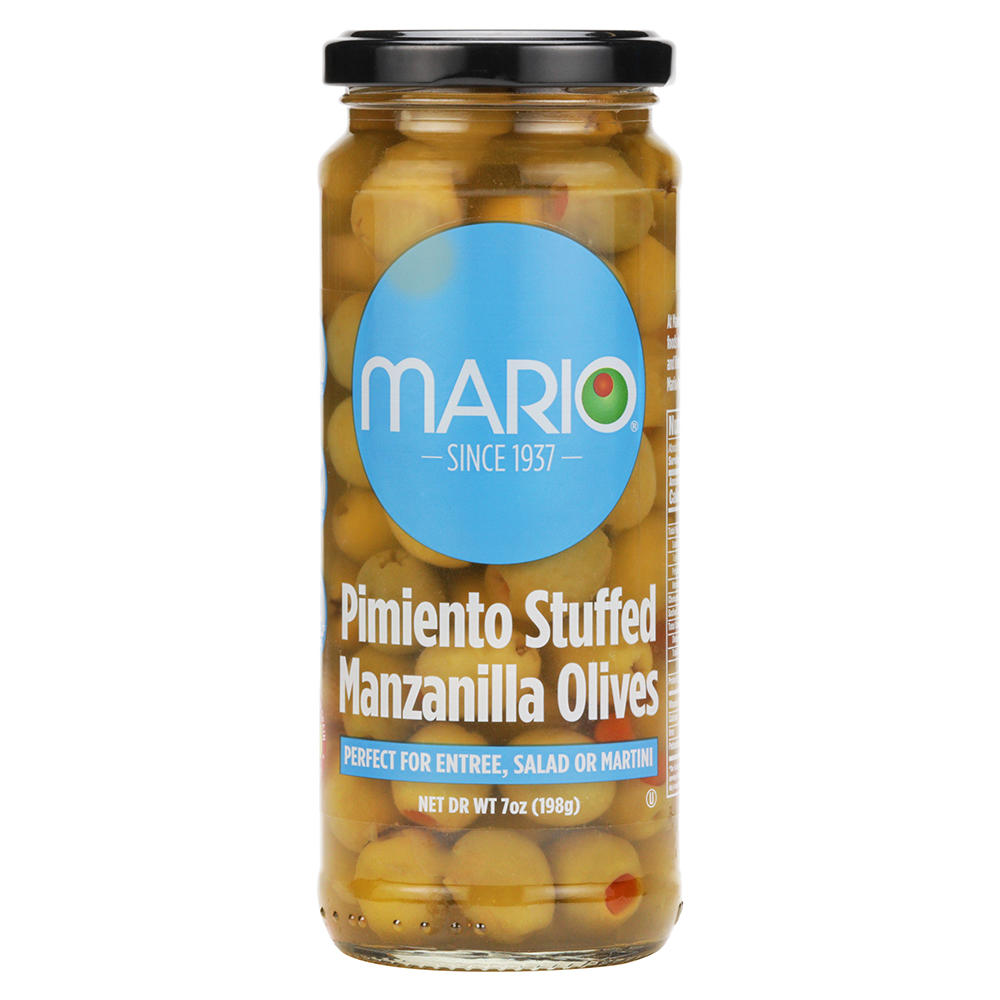 Mario Pimiento Stuffed Green Olives, 7 oz