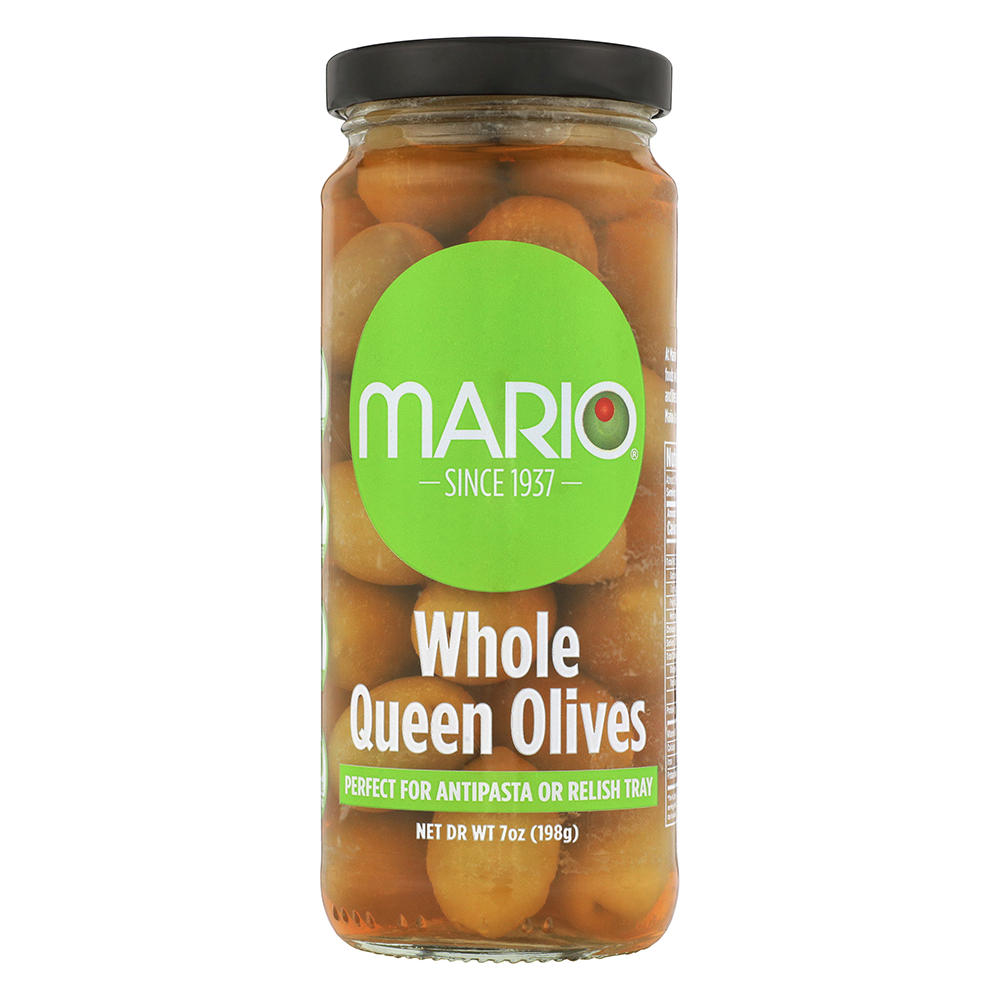 Mario Whole Queen Olives, 7 oz