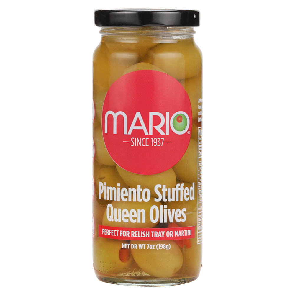 Mario Pimiento Stuffed Queen Olives, 7 oz