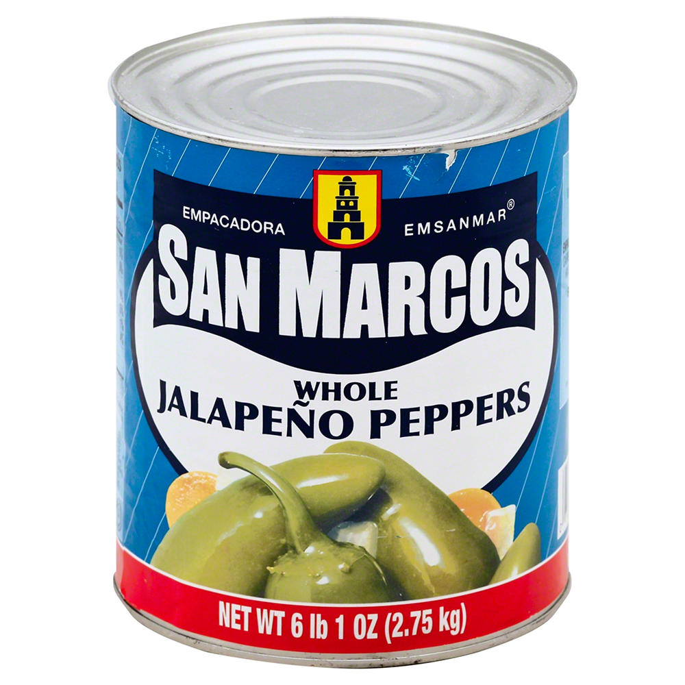 San Marcos Whole Jalapeno Peppers, 6 lb