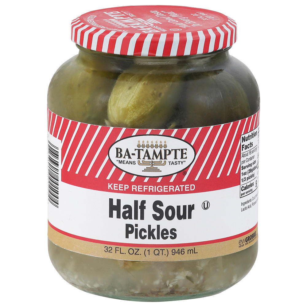 Batampte Kosher Half Sour Pickles, 32 OZ