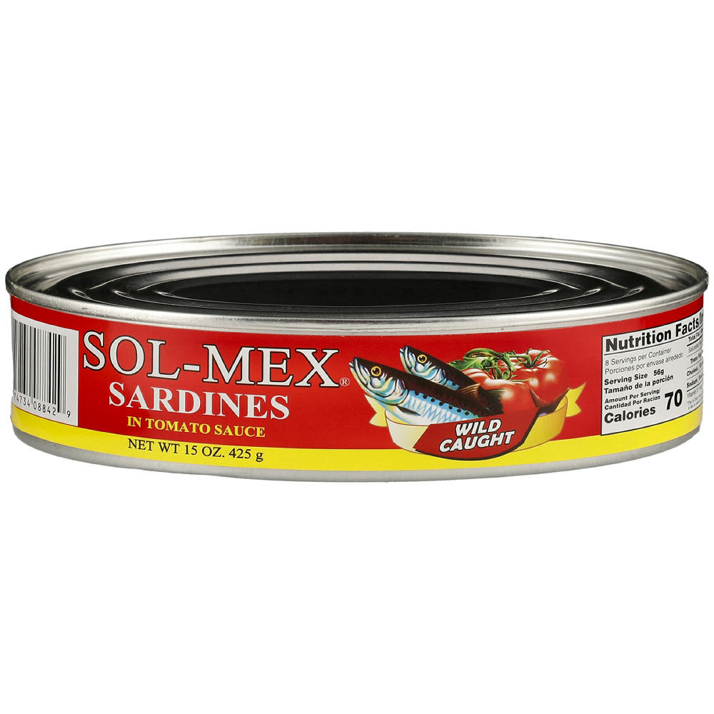 Sol-Mex Sardines in Tomato Sauce, 15 oz