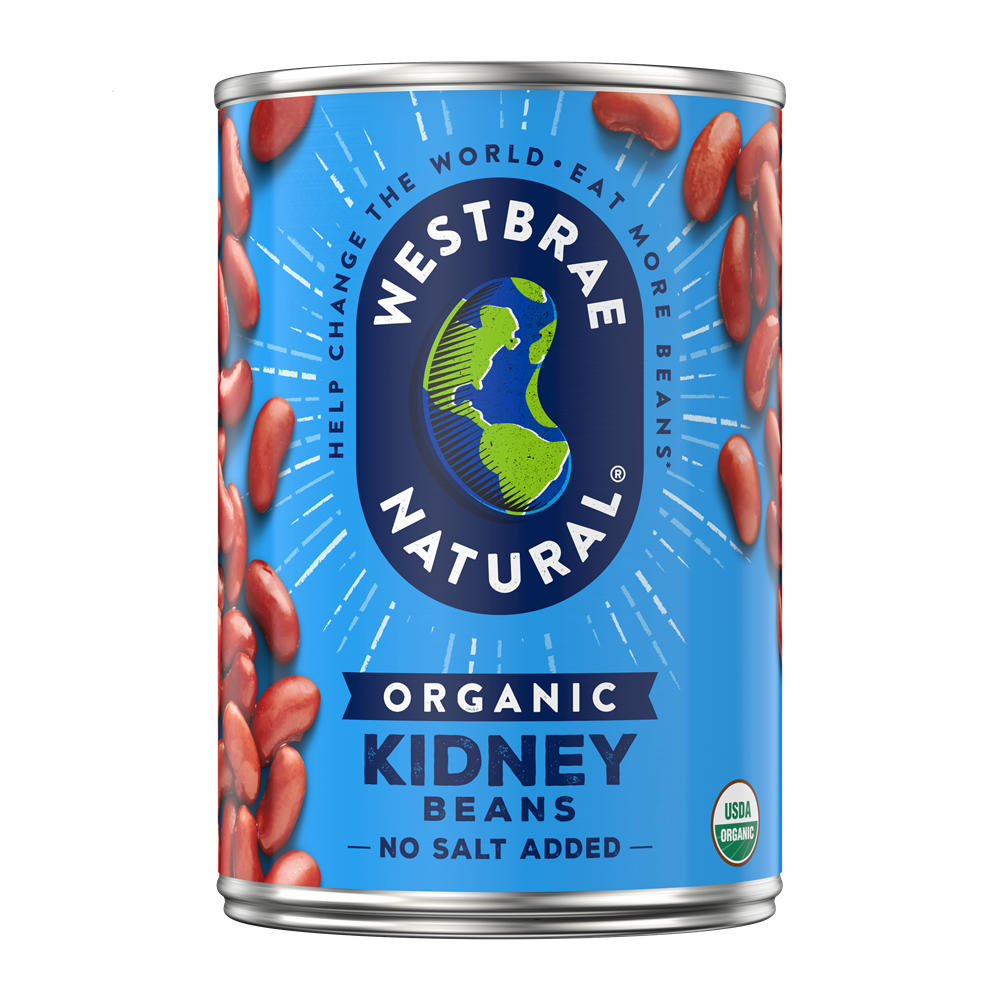 Westbrae Natural Organic No Salt Added Kidney Beans, 15 oz