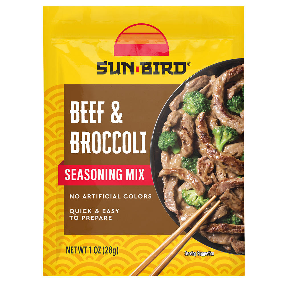 Sun-Bird Beef & Broccoli Seasoning Mix, 1 oz