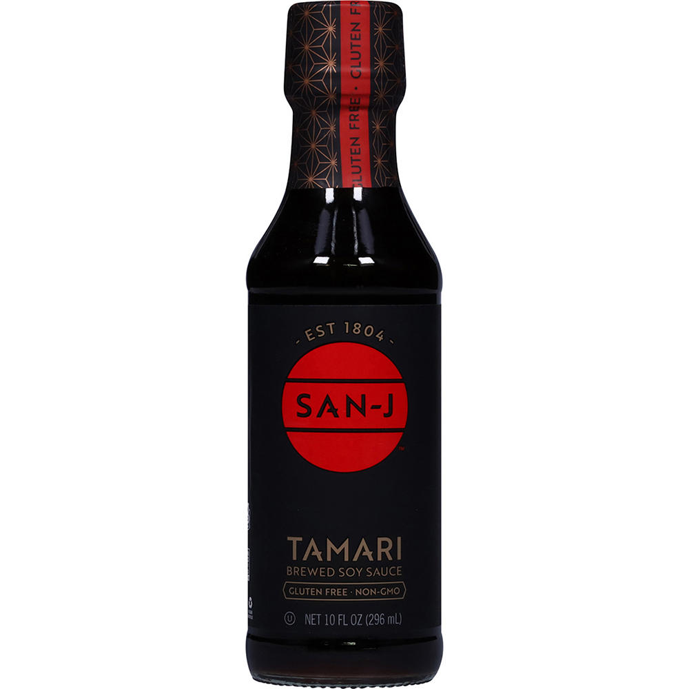 San-J Gluten Free Tamari Brewed Soy Sauce, 10 oz