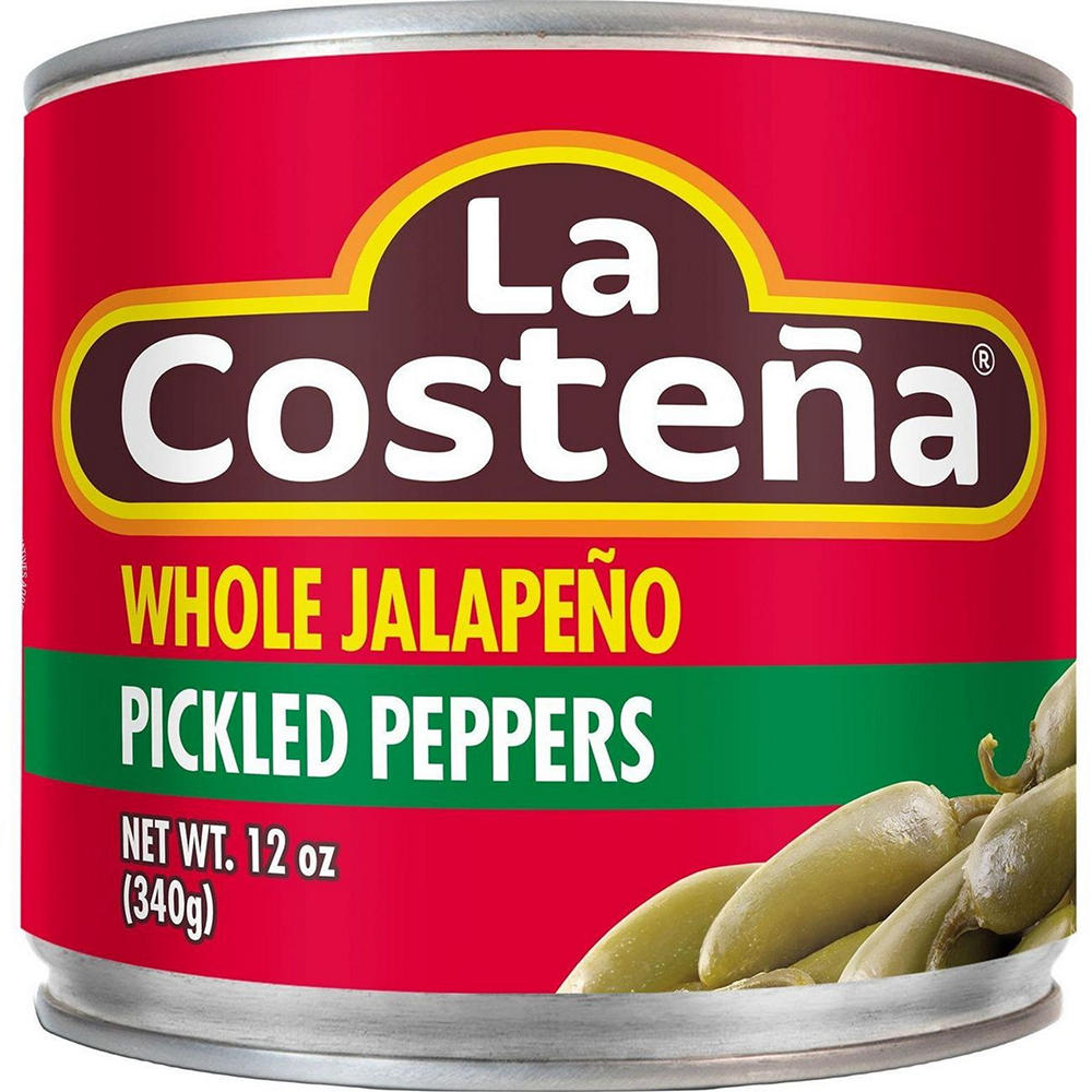 La Costena Whole Pickled Jalapeño Peppers, 12 oz
