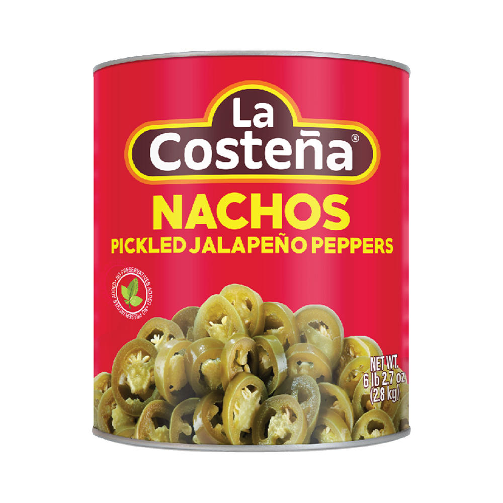 La Costena Pickled Jalapeno Nacho Slices, 96 oz