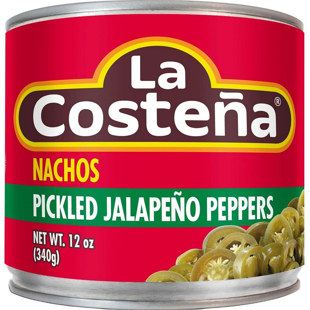 La Costena Nacho Sliced Pickled Jalapeño Peppers, 12 oz