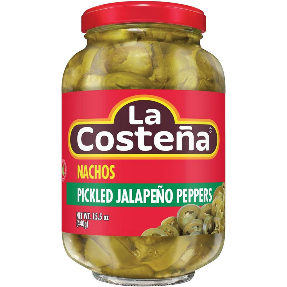 La Costena Nacho Sliced Pickled Jalapeño Peppers, 15.5 oz