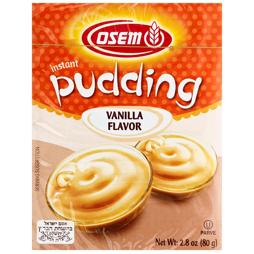 Osem Kosher Vanilla Flavor Instant Pudding, 2.8 oz