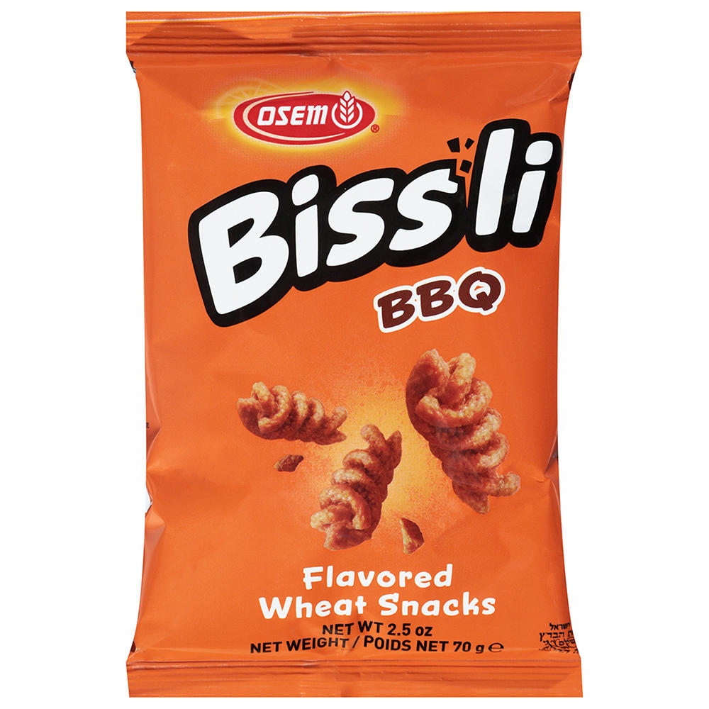 Osem Kosher Bissli BBQ Wheat Snacks, 2.5 oz