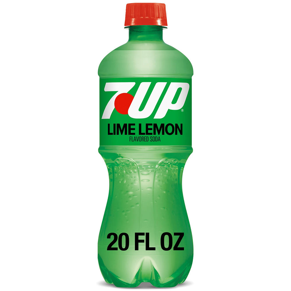 7UP Lemon Lime Flavored Soda, 20 oz