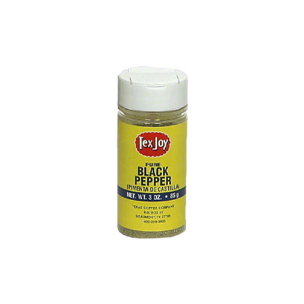 TexJoy Pure Black Pepper, 3 oz