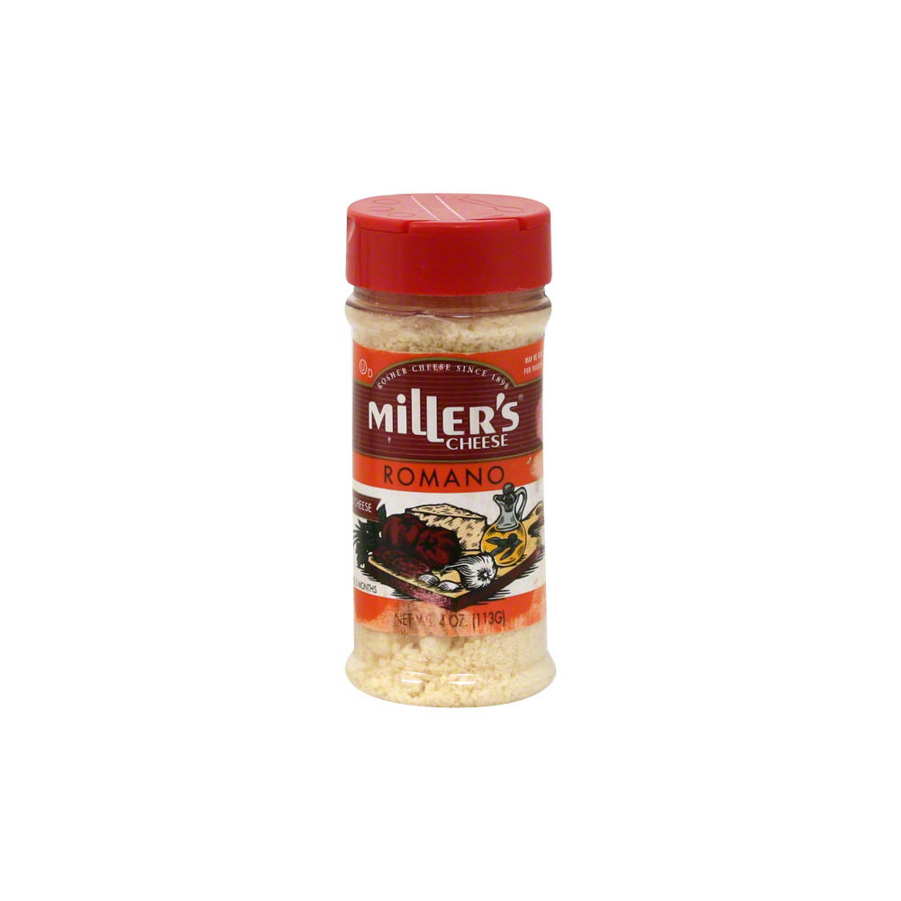 Miller's Cheese Romano Grated Cheese, 4 oz