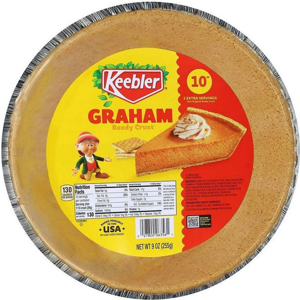 Keebler 10" Graham Cracker Pie Crust, 9 oz