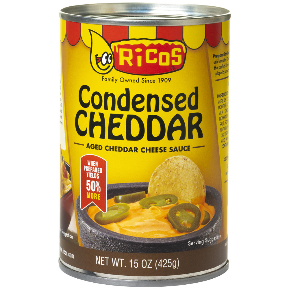Ricos Condensed Aged Cheddar Cheese Sauce, 15 oz