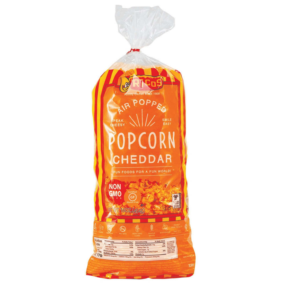 Ricos Cheddar Popcorn, 16 oz