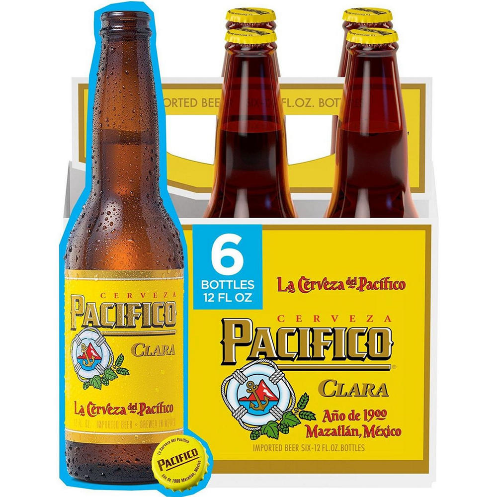 Pacifico Mexican Lager Import Beer, 12 oz, 6 pk