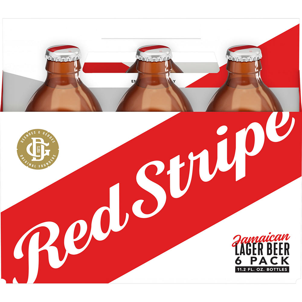 Red Stripe Jamaican Lager Beer 6 pk Bottles, 11.2 oz