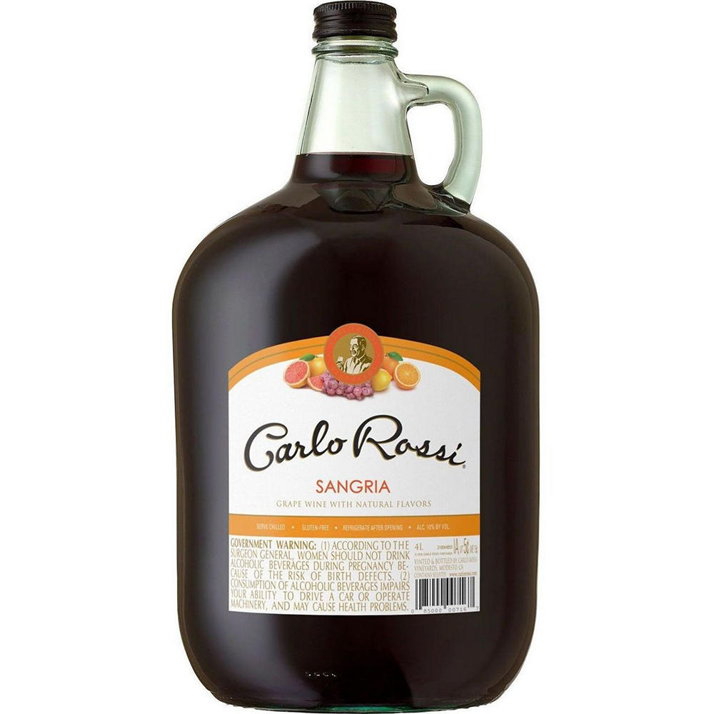 Carlo Rossi Sangria California Red Wine, 4 L