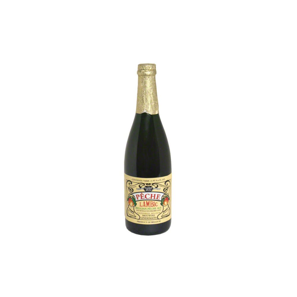 Lindemans Peche Lambic Bottle, 25.4 oz
