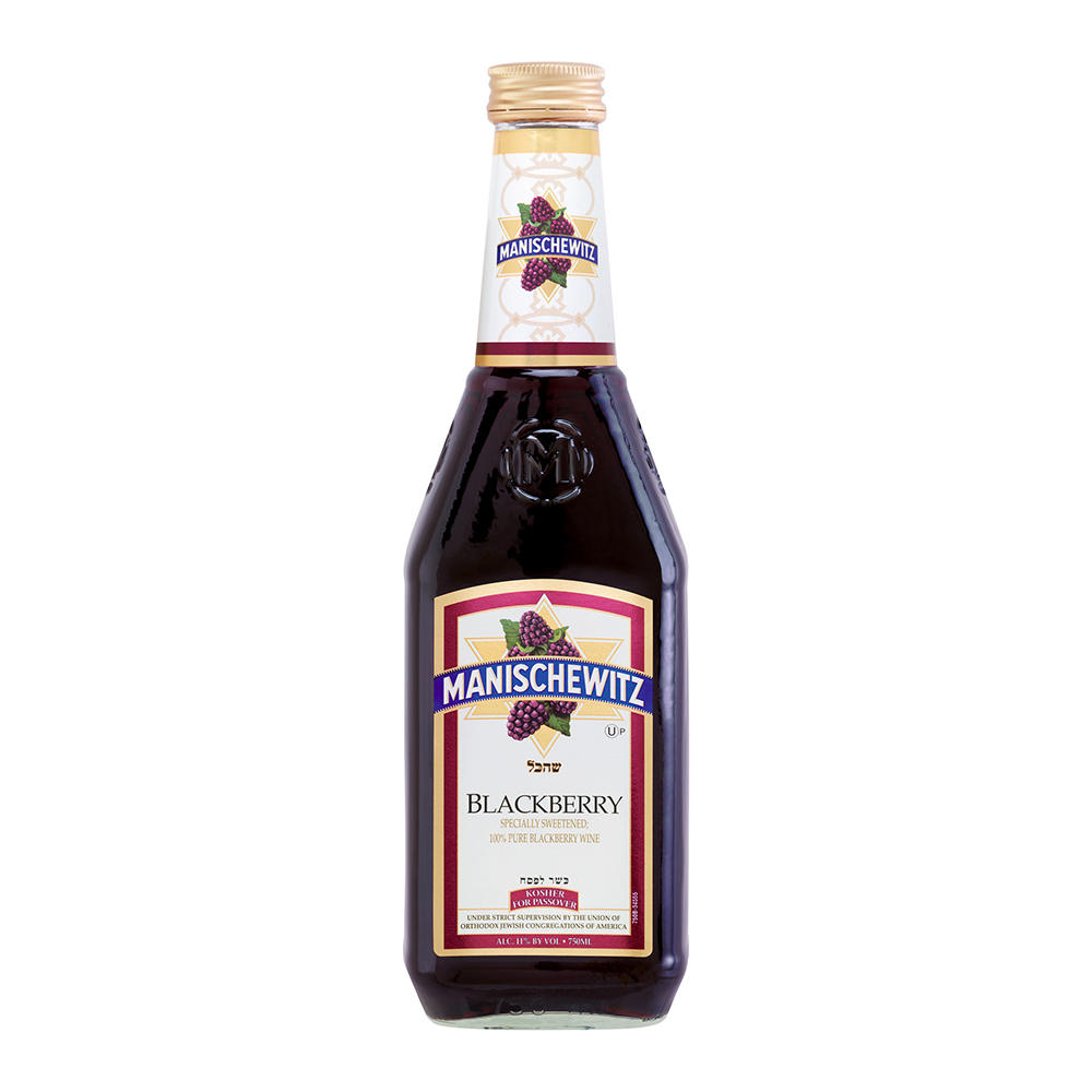 Manischewitz Kosher 100% Pure Blackberry Wine, 750 ml