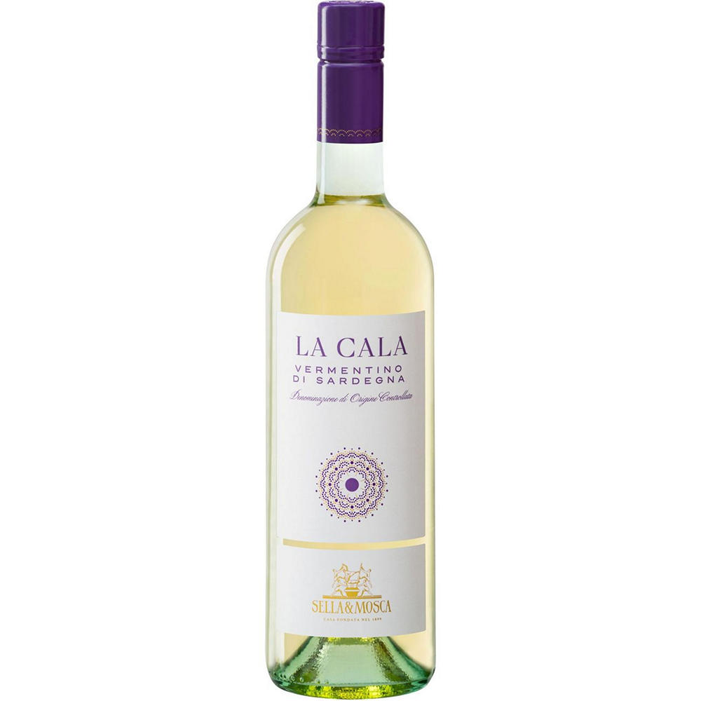 Sella & Mosca Organic La Cala Vermentino Italian White Wine, 750 mL
